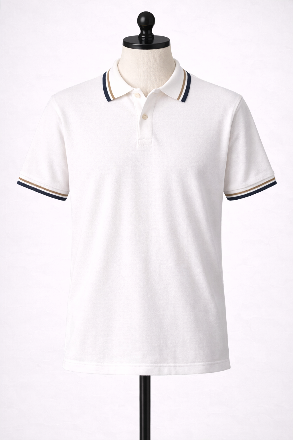 Tipped Collar Organic Polo